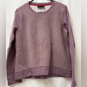 MARMOT FLEECE FRONT APRES SKI LONG SLEEVE WOMENS MAUVE SWEATSHIRT SIZE M